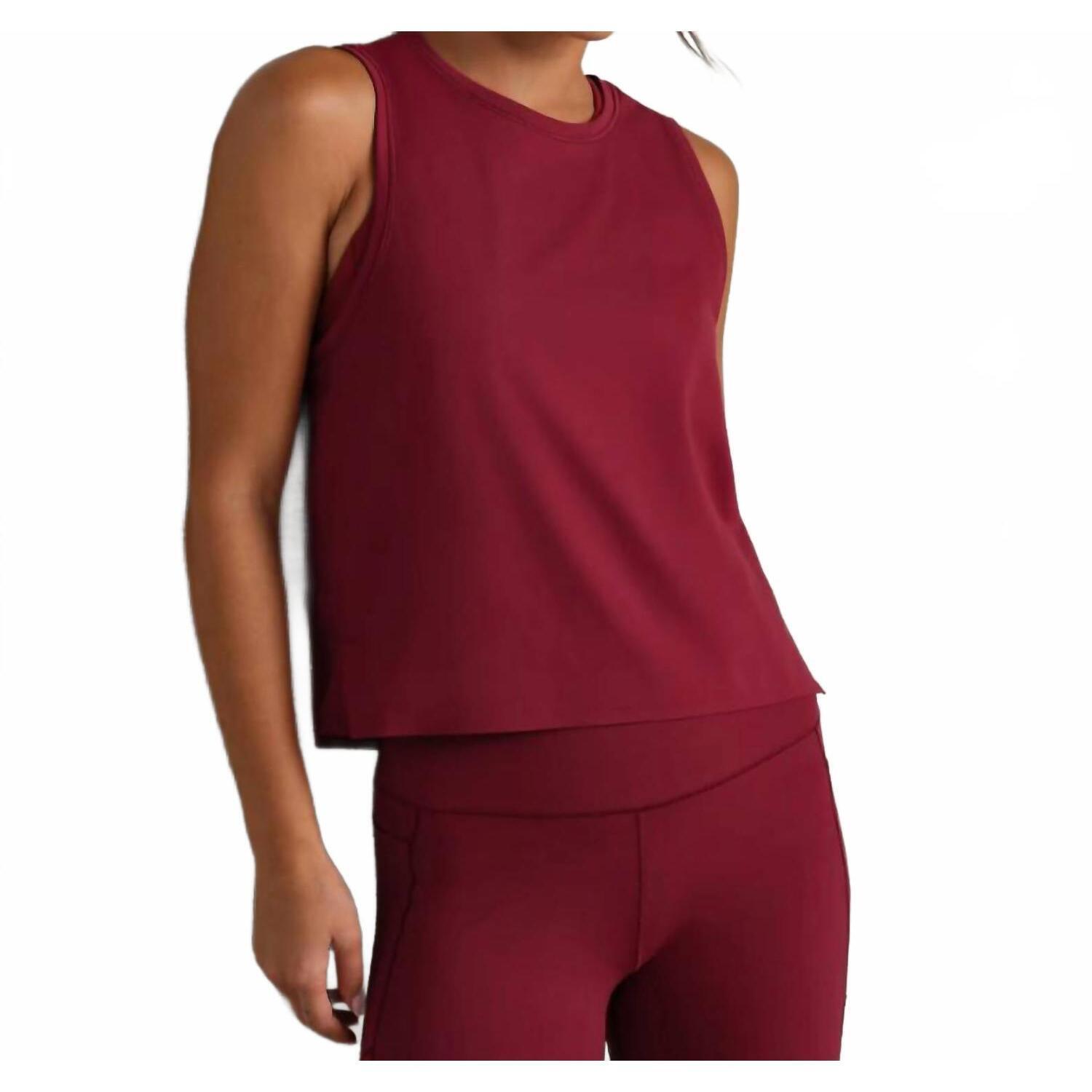 New Rhone Serene Tank Top In Cranberry